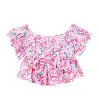 Bedrucktes Top Cycas | Poupette St Barth Kids