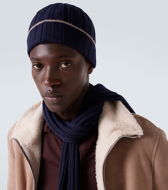 Ribbed-knit cashmere beanie | Brunello Cucinelli