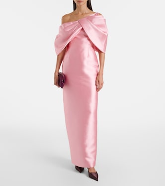 Vestido de cóctel Davina de satén | Solace London