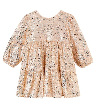 Lila bow-detail sequined dress | Konges Sløjd