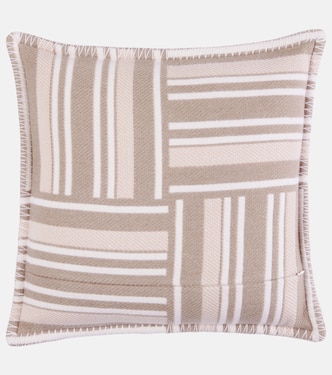 Coussin en jacquard de laine et cachemire | Loro Piana