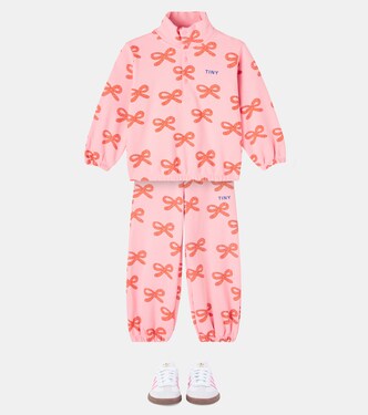Worms printed cotton jersey sweatpants | Tinycottons