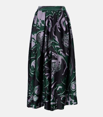 Jupe midi imprimée | Dries Van Noten