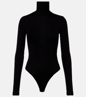 Wilma jersey turtleneck bodysuit | Agolde