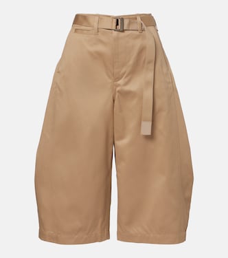شورت برمودا من القطن بحزام | Sacai