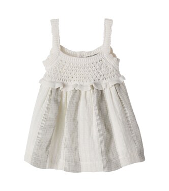 Baby Fontclara cotton and linen dress | 1 + in the Family