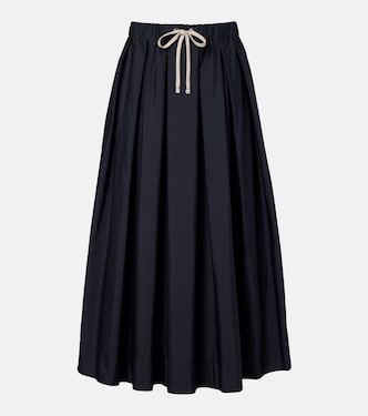 Pineta pleated cotton midi skirt | 'S Max Mara