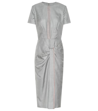 Dalva wool and silk midi dress | Roland Mouret