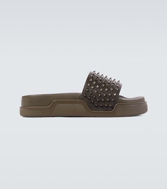 Pantoletten Pool Fun aus Leder | Christian Louboutin