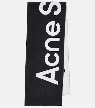 Bufanda Toronty de mezcla de lana con logo | Acne Studios