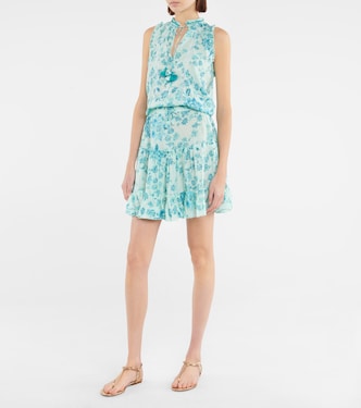 Clara tasseled printed minidress | Poupette St Barth