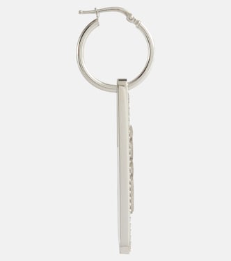 Orecchino singolo in argento sterling con cristalli | Prada