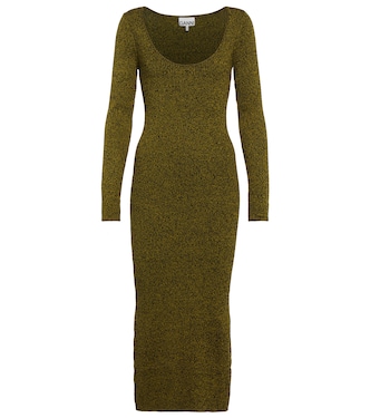 Mélange knit midi dress | Ganni
