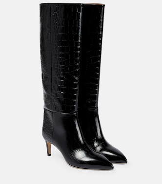 Botas altas de piel efecto coco | Paris Texas