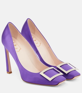 Salones Trompette de satén | Roger Vivier