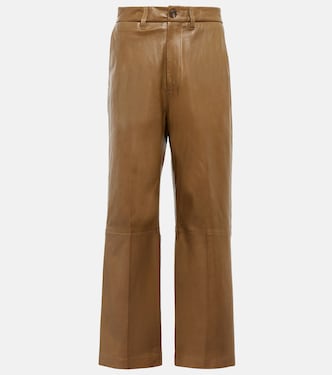 Pantaloni in pelle a gamba larga | Polo Ralph Lauren