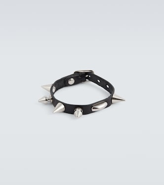 Bracciale Superslim in pelle con borchie | Our Legacy