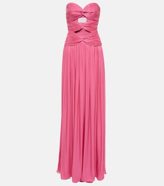 Ambria gathered cutout gown | Costarellos