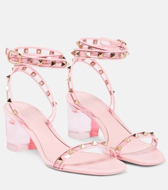 Rockstud leather and PVC sandals | Valentino Garavani