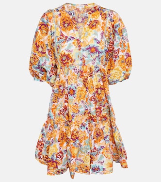 Aria floral cotton minidress | Poupette St Barth