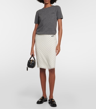 Logo cashmere sweater  | Miu Miu