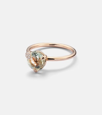 18kt rose gold ring with prasiolite and diamonds  | Bucherer Fine Jewellery