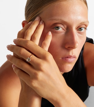 Bague en or rose 18 ct, quartz prase et diamants | Bucherer Fine Jewellery