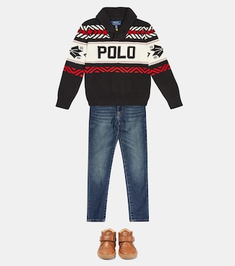 Pullover in cotone con logo | Polo Ralph Lauren Kids