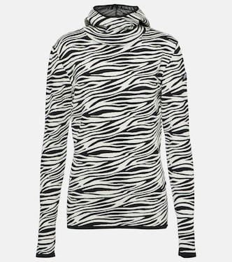 Felpa Zoey in jacquard con stampa | Jet Set