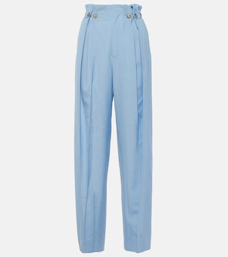 Pantaloni tapered in lana vergine | Victoria Beckham