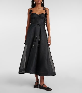 Ballerine in mesh con applicazioni floreali | Mach & Mach