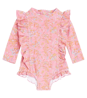 Baby Aurelie floral rashguard swimsuit | Louise Misha
