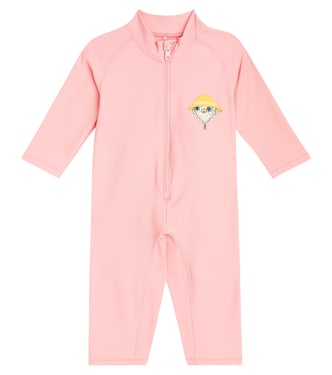 Baby - Costume da bagno anti-UV Owl con volant | Mini Rodini