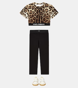 Leggings aus Baumwoll-Jersey | Dolce&Gabbana Kids