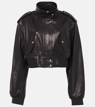 Cropped-Bomberjacke Kember aus Leder | Khaite