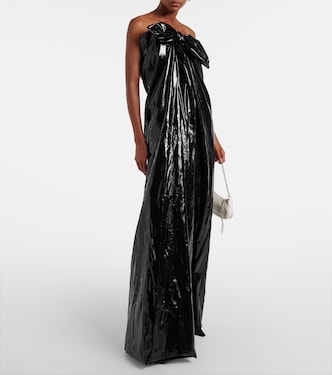 CB Bustier Knot jersey gown | Balenciaga