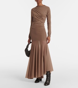 Robe longue en résille | Lemaire