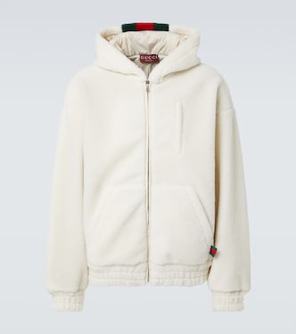 Kapuzenjacke Web Stripe aus Fleece | Gucci