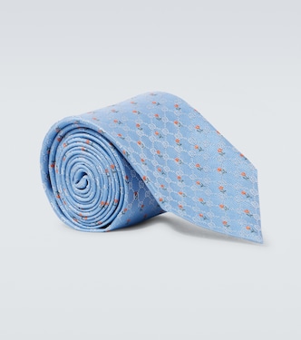 Cravatta in jacquard di seta GG | Gucci