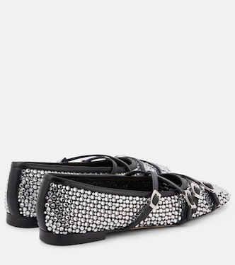 Ballerinas aus Mesh mit Kristallen | Mach & Mach