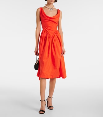 Vestido midi Sunday de algodón y seda | Vivienne Westwood