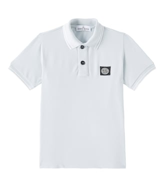Cotton-blend polo shirt | Stone Island Junior