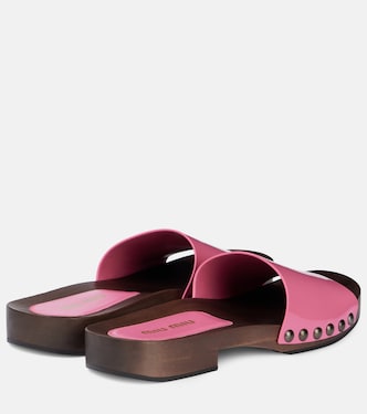 Patent leather clogs | Miu Miu