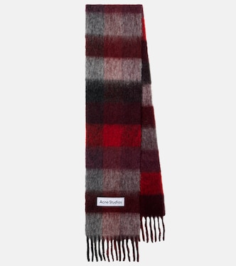 Bufanda de mezcla de lana con flecos | Acne Studios