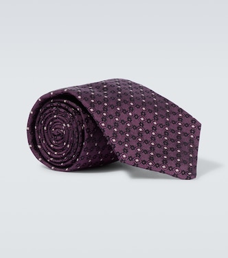 Silk jacquard tie | Brunello Cucinelli