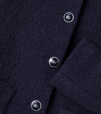 Wool-blend bouclé coat | Dolce&Gabbana Kids