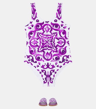 Majolica swimsuit | Dolce&Gabbana Kids