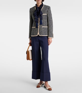 Chaqueta de bouclé en mezcla de lana y algodón | Valentino