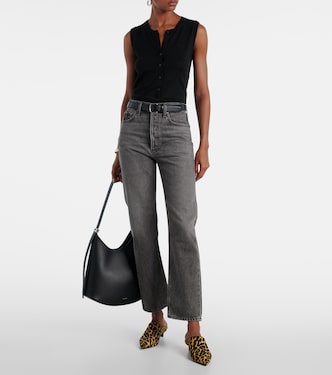 '90s cropped high-rise straight jeans | Agolde