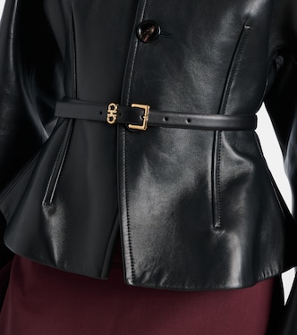 Gancini leather belt | Ferragamo